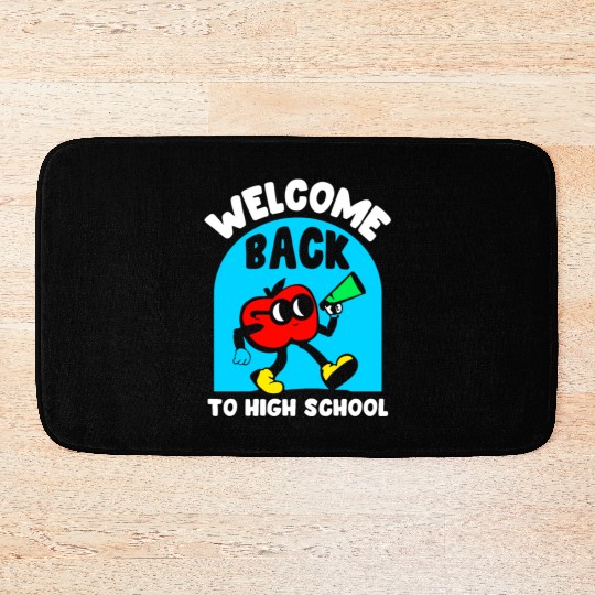 Welcome Back To High School Back To School Pupil Bath Mats