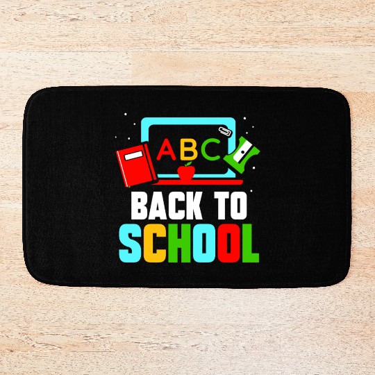 Back To School Grade Pupil Teacher Bath Mats