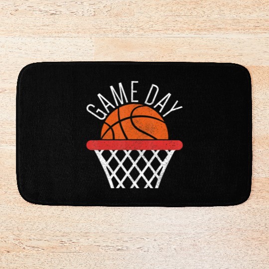 Game Day Basketball Lover Basketball Player Bath Mats