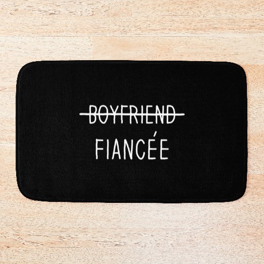 Couple Engagement Engaged Men Funny Fiancee Bath Mats