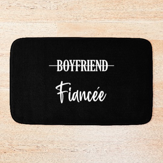 Couple Engagement Engaged Men Funny Fiancee Bath Mats