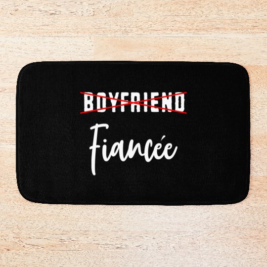 Couple Engagement Engaged Men Funny Fiancee Bath Mats