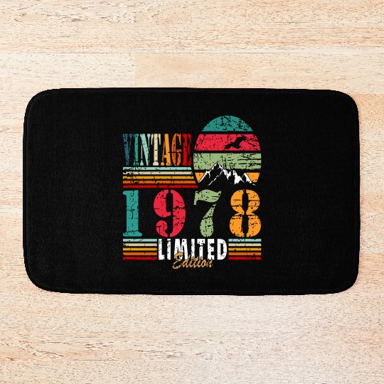 Awesome Since 1978 Birthday Bath Mats