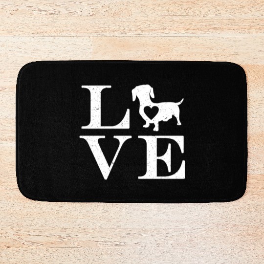 Dachshund Gift Dixie Wiener Doxie Dackel Bath Mats