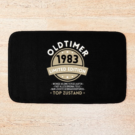 40th Birthday Vintage 1983 Bath Mats
