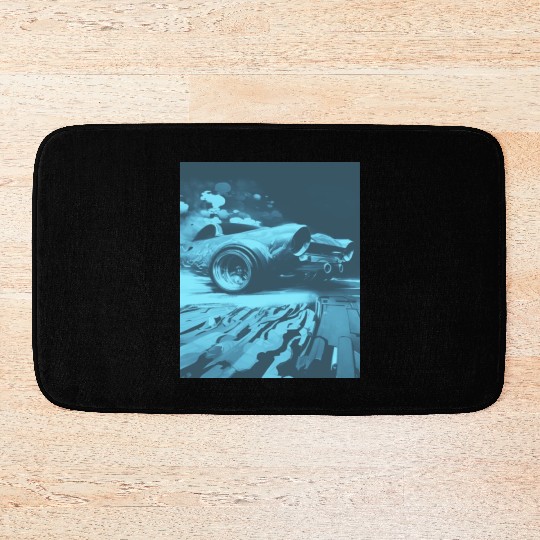 Car Muscle Car Vintage Retro vintage Bath Mats