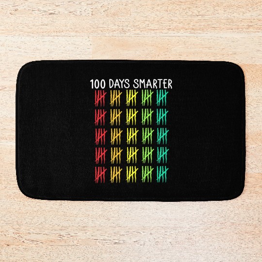 100 Days Of School Smarter Bath Mats