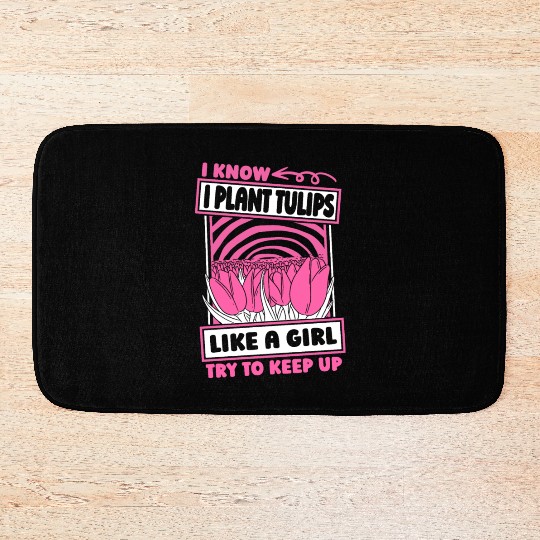 Tulip Gardening Bath Mats