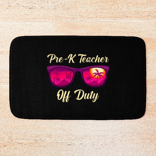 Preschool kindergarten educator off duty teacher Bath Mats