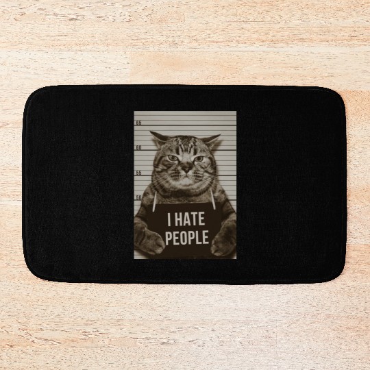 I HATE PEOPLE Bath Mats