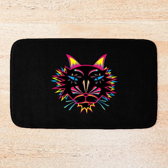 Cat Face Bath Mats