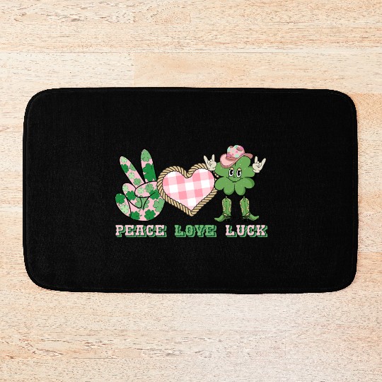 Peace Love Luck Bath Mats