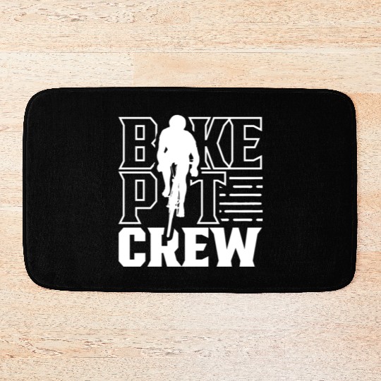 Bike Pit Crew Bicycle Mechanic Bike Race Racing Bath Mats