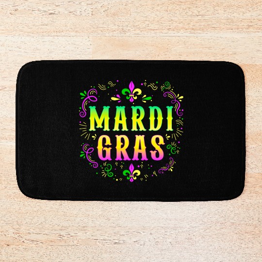 Mardi Gras Funny Party Costume 2023 This is my Bath Mats