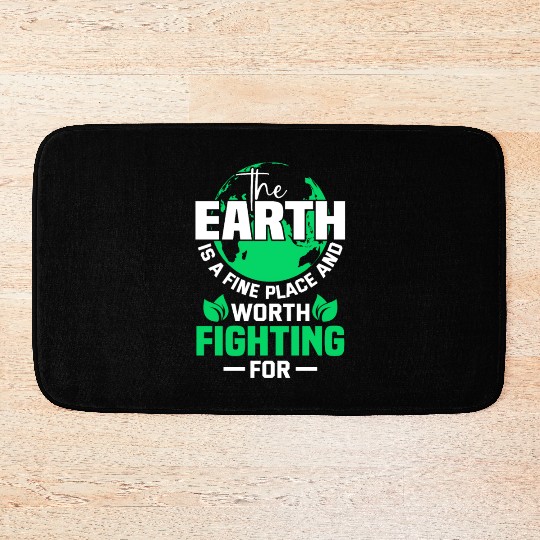 The Earth is a Earth Day Planet Environment Trees Bath Mats