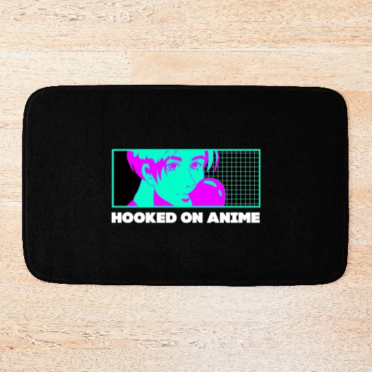 Hooked on Anime Japanese Kawaii Japan Cute Anime L Bath Mats