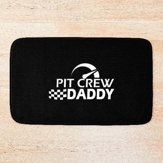 Pit Crew Daddy Race Car Birthday Party Racing Fami Bath Mats