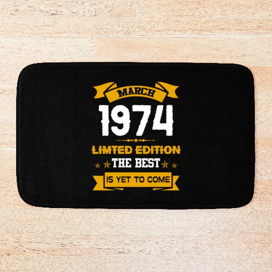 March 1974 Birthday Surprise Bath Mats