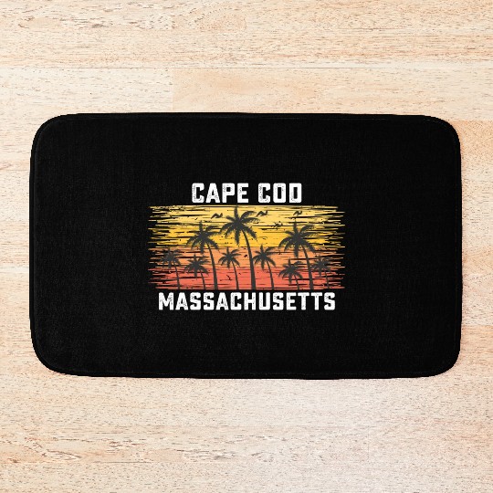 Cape Cod Massachusetts Summer Retro VIntage Bath Mats