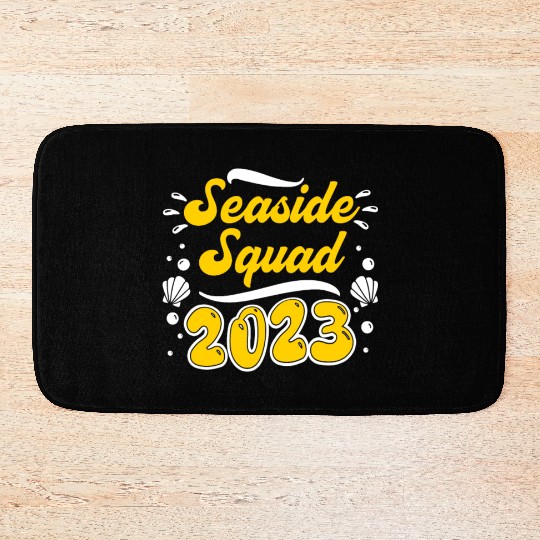 Seaside Squad 2023 Vacation Friends Spring Break Bath Mats