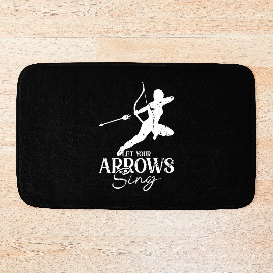Let your arrows sing - Archery Bath Mats