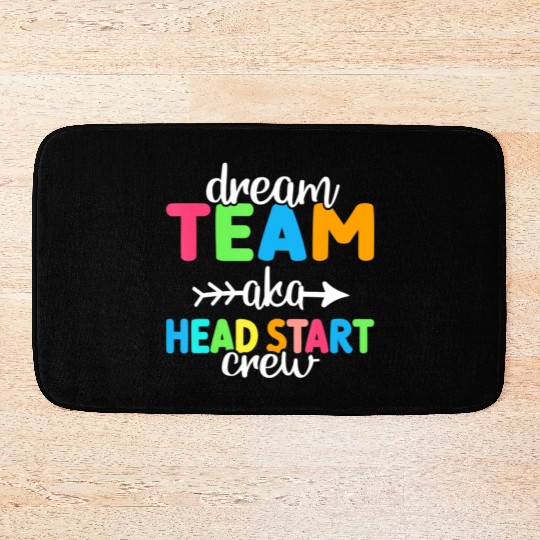 Dream Team aka Head Start Crew Teacher Preschool Bath Mats