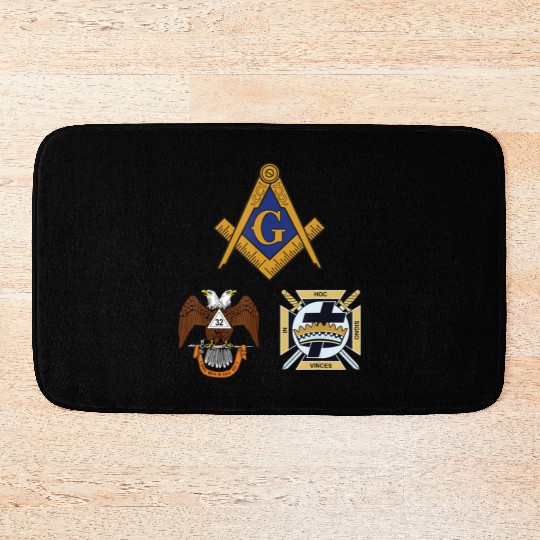 Mason Scottish Rite Knights Templar Bath Mats