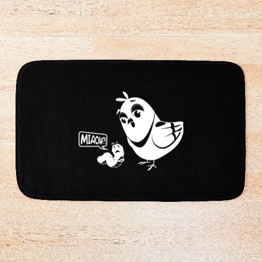 Novelty Bird and Worm Bath Mats