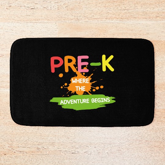 Pre-K Where The Adventure Begins Back to School Bath Mats