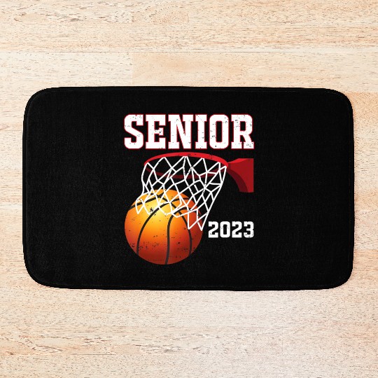 Graduate Senior Class of 2023 Basketball Player Bath Mats