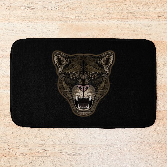 Mountain Lion Graphix Bath Mats