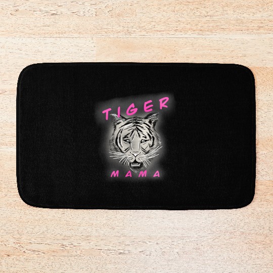 Tiger Mama (pink) Bath Mats