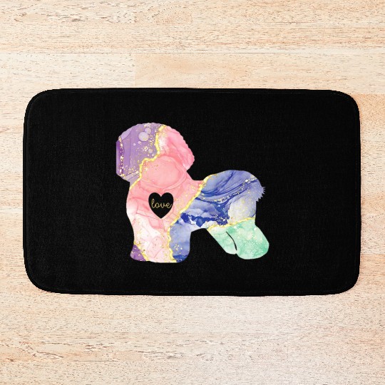 Bichon Frise Lover Bichon Frise Mom Bath Mats