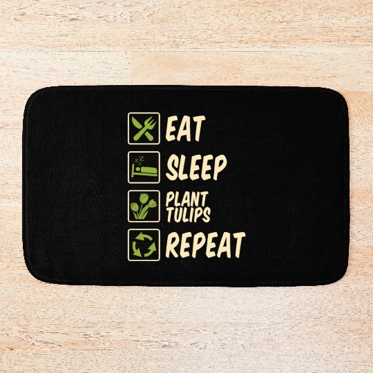 Tulip Gardening Tulips Bath Mats