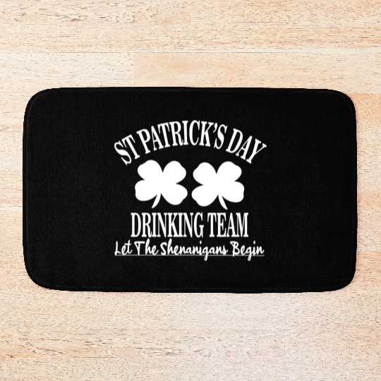St Patrick Day Drinking Team Let The Shenanigan Bath Mats