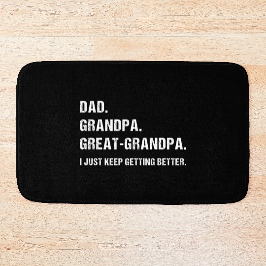 Dad Grandpa Great Grandpa Bath Mats Fathers Day Daddy