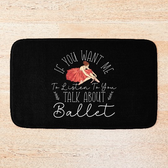 Ballet Dancer Dance Girl Ballerina Bath Mats