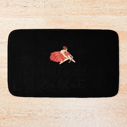 Ballet Dancer Dance Girl Ballerina Bath Mats