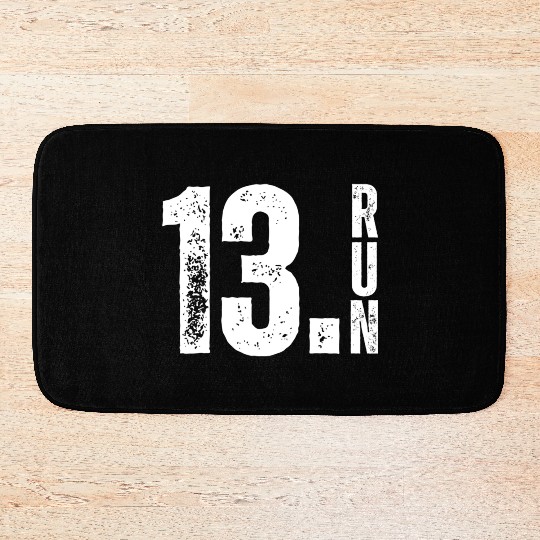 Half Crazy 13 1 Running Half Marathon Race Runner Bath Mats