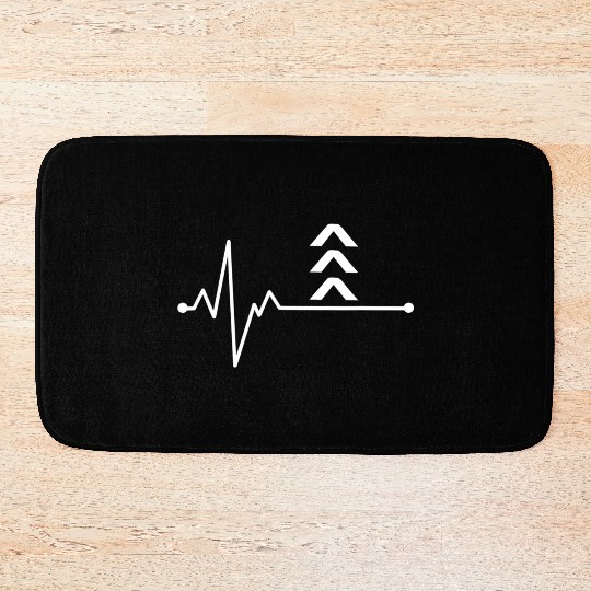 Heart beat down syndrome Awareness down right perf Bath Mats