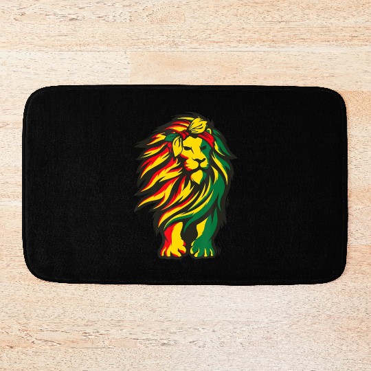 Lion Juneteenth Cool Black History African America Bath Mats