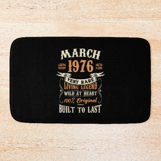 March 1976 Birthday Surprise Bath Mats