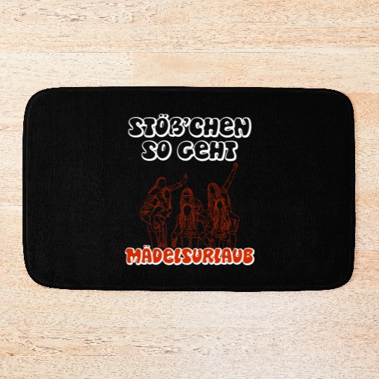 Cheers girls trip girls vacation Spring Break Bath Mats