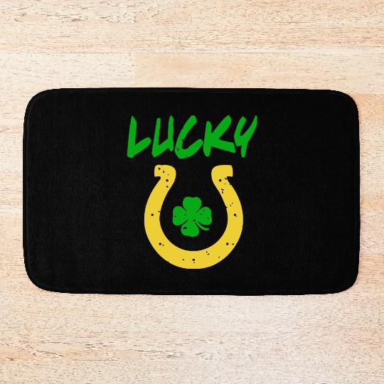 Luck St Patrick s Day Horse Shoe irish Bath Mats