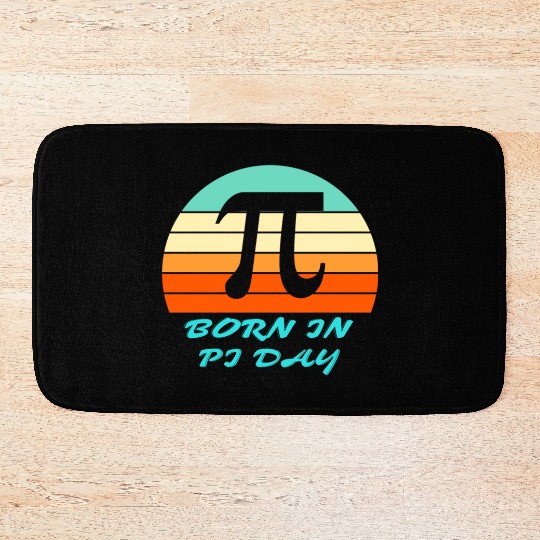 Cool Born On PI Day Bath Mats