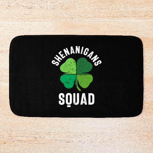 Shenanigans Squad St Patricks Day Bath Mats