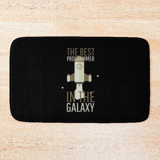 Programmer Humor Best Programmer in the Galaxy Bath Mats