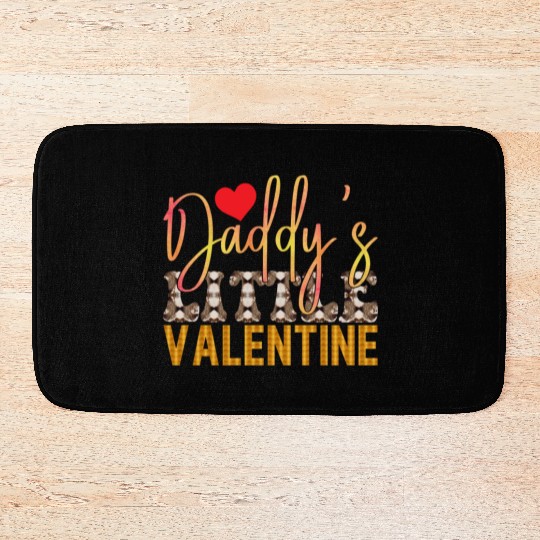 Daddy s Little Valentine Sublimation Bath Mats