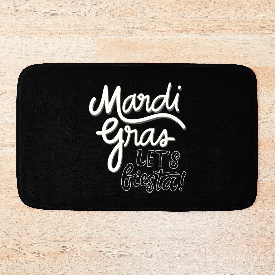 Mardi Gras Carnival Fiesta Party Louisiana New Orl Bath Mats