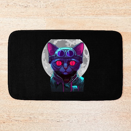 SPACE CAT 1 Bath Mats